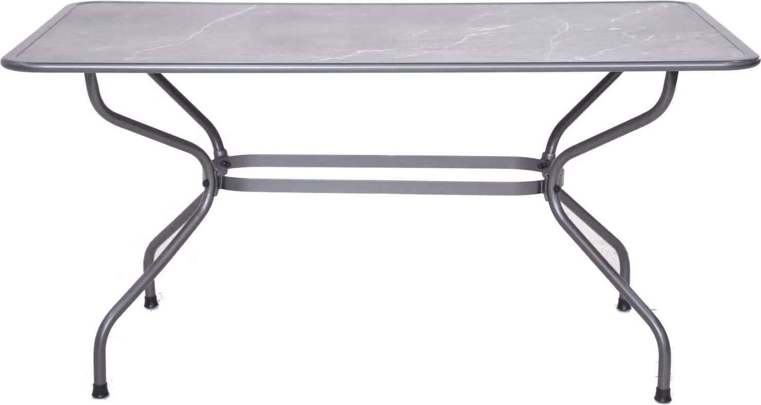 Tavolo da giardino Royal Garden Universal in acciaio/Fairstone grigio ferro 150x90 cm