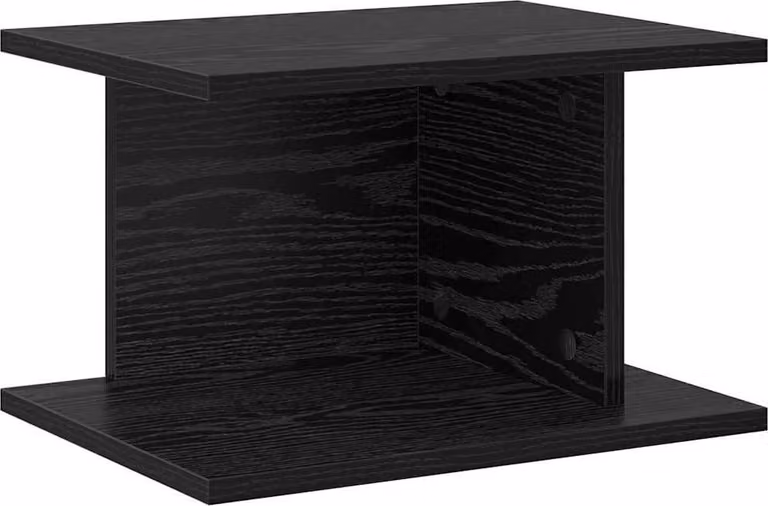 Comodino Rovere Nero 40 x 30 x 25 cm Legno multistrato