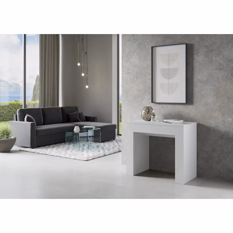Consolle allungabile Itamoby Extra Bianco Frassino L/P: 90 x 49 / 307 cm – 2