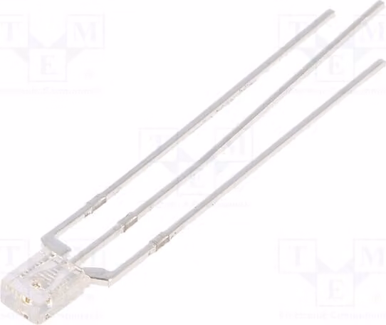 1 LED, 2x3,2x4,15 mm, rosso/verde, bicolore, ad angolo retto, 500÷750 mcd, OSRPMC7BA1B, LED