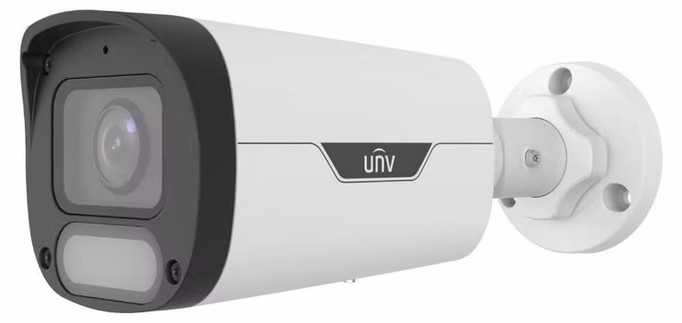 Telecamera di sicurezza IP Uniview Easy Bullet 8 MP, 4 mm, PoE, IP67, ColorHunter, bianca - IPC2318LE-ADF40KM-WP