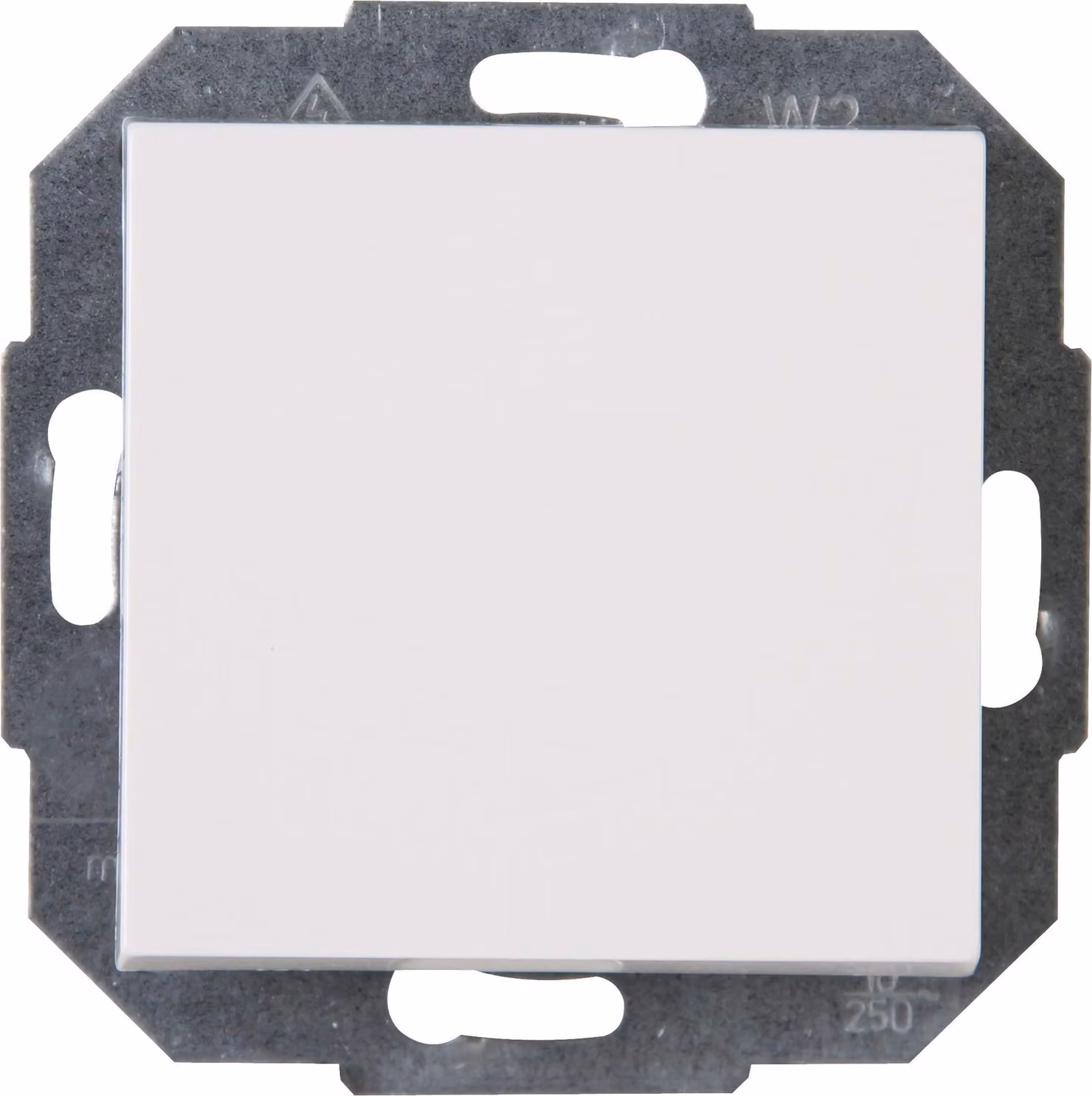 Interruttore universale, di colore bianco puro, a due vie, 10 A, 250 V, in plastica
