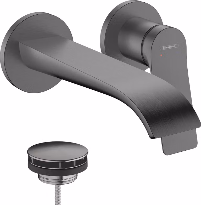 hansgrohe Vivenis robinetterie de lavabo monocommande modèle encastré pour montage mural, portée 195mm, 75050340, 75050340