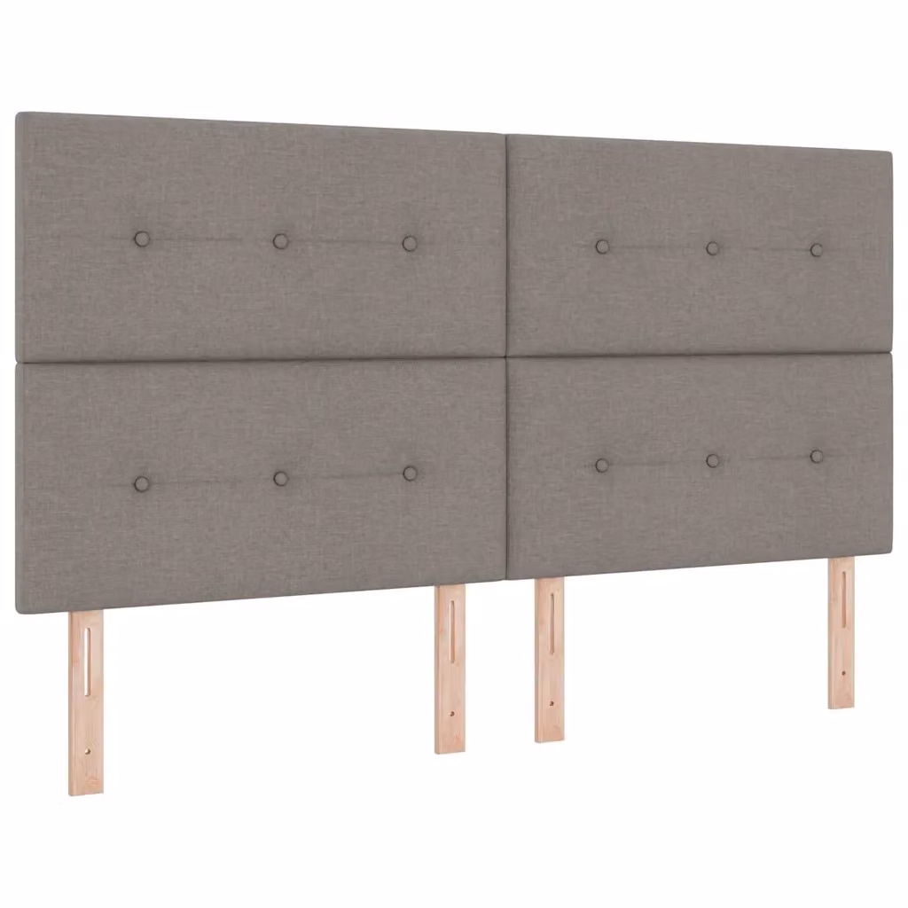 Letto a molla con illuminazione LED e testiera Talpa vidaXL in tessuto beige o grigio, L/P/H: 180 x 200 x 28 cm – 2