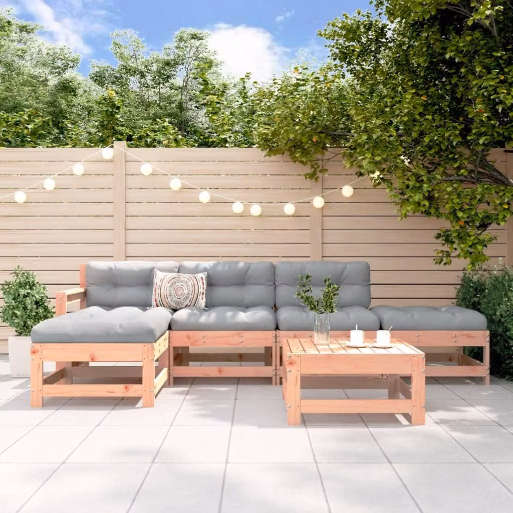 Maison Exclusive - Set da giardino da 6 pezzi in legno massello di douglasia