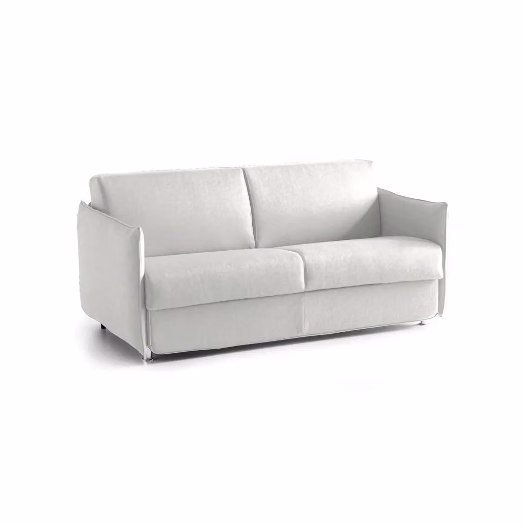 Divano Letto Gravere DMORA 3 Posti Sfoderabile Grigio Chiaro Made in Italy L/P/H: 200 x 95 x 45 cm – 2