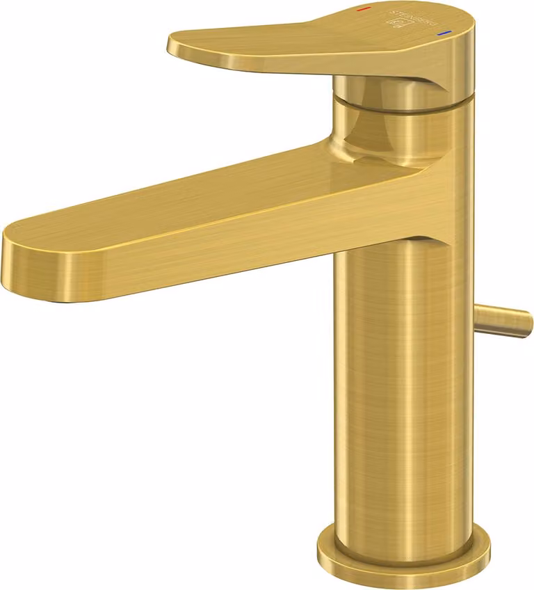 Steinberg Série 340 Mitigeur de lavabo, saillie 126mm, avec garniture découlement, 3401000BG, 3401000BG