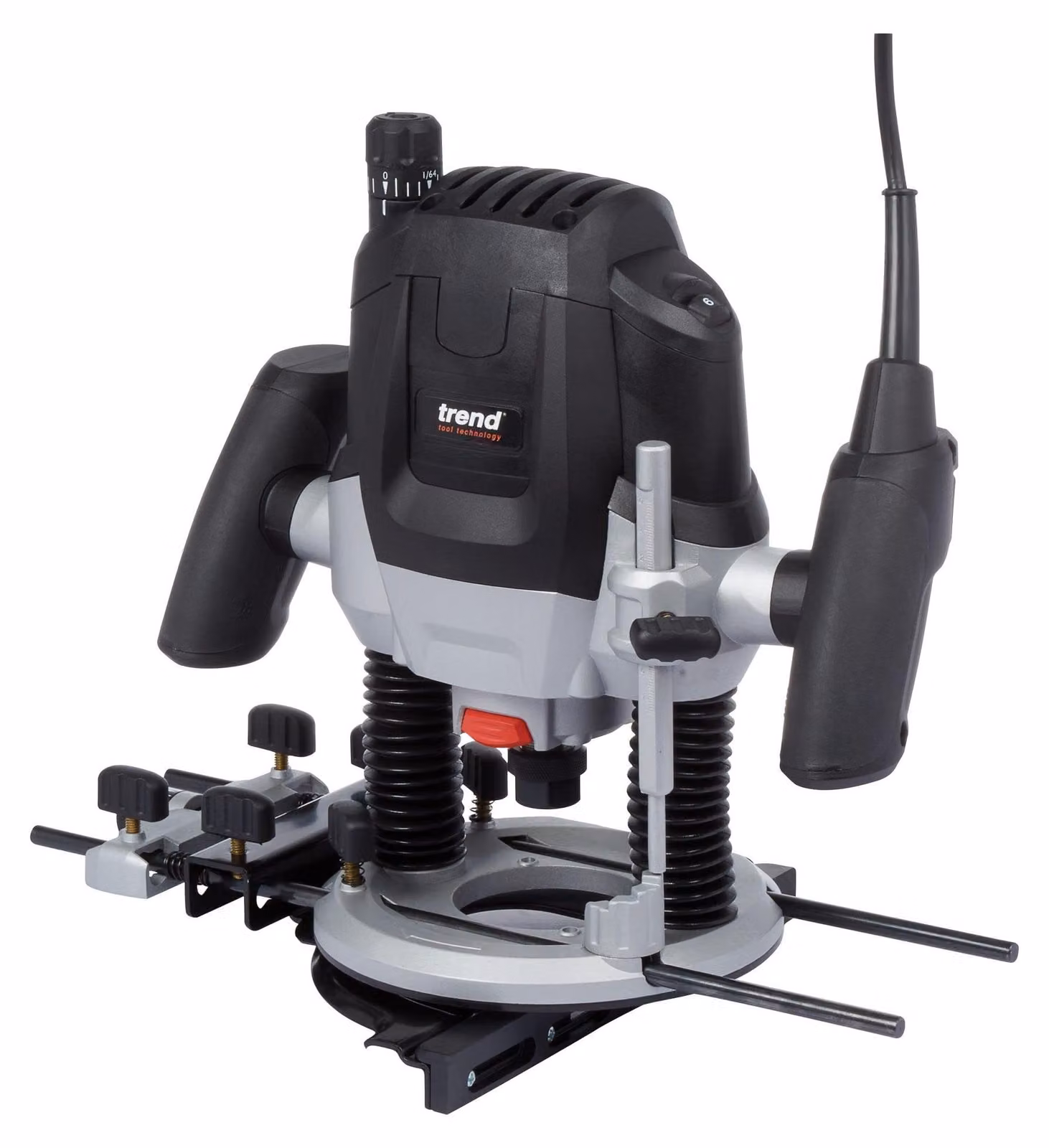 Trend T7E Fresatrice a immersione da 2100 W con regolazione della velocità, 230 V CA/CC, con valigetta