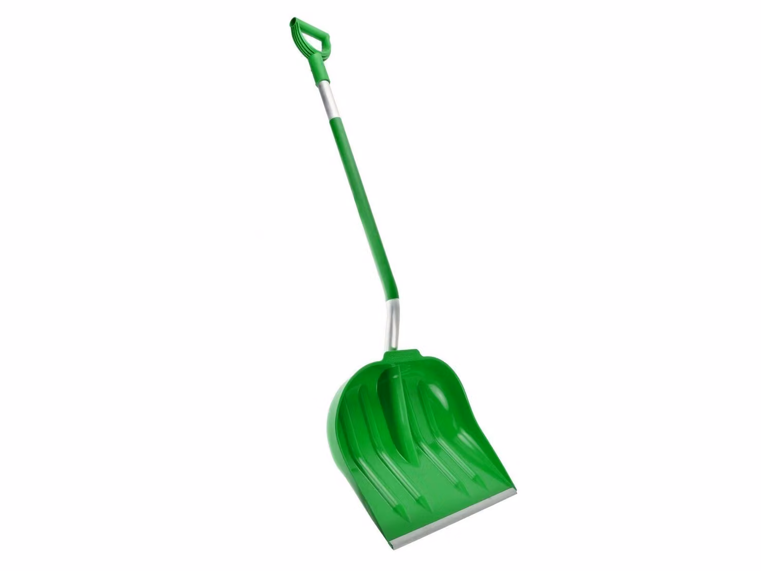 Pala da neve in plastica con manico in alluminio 134cm 09587