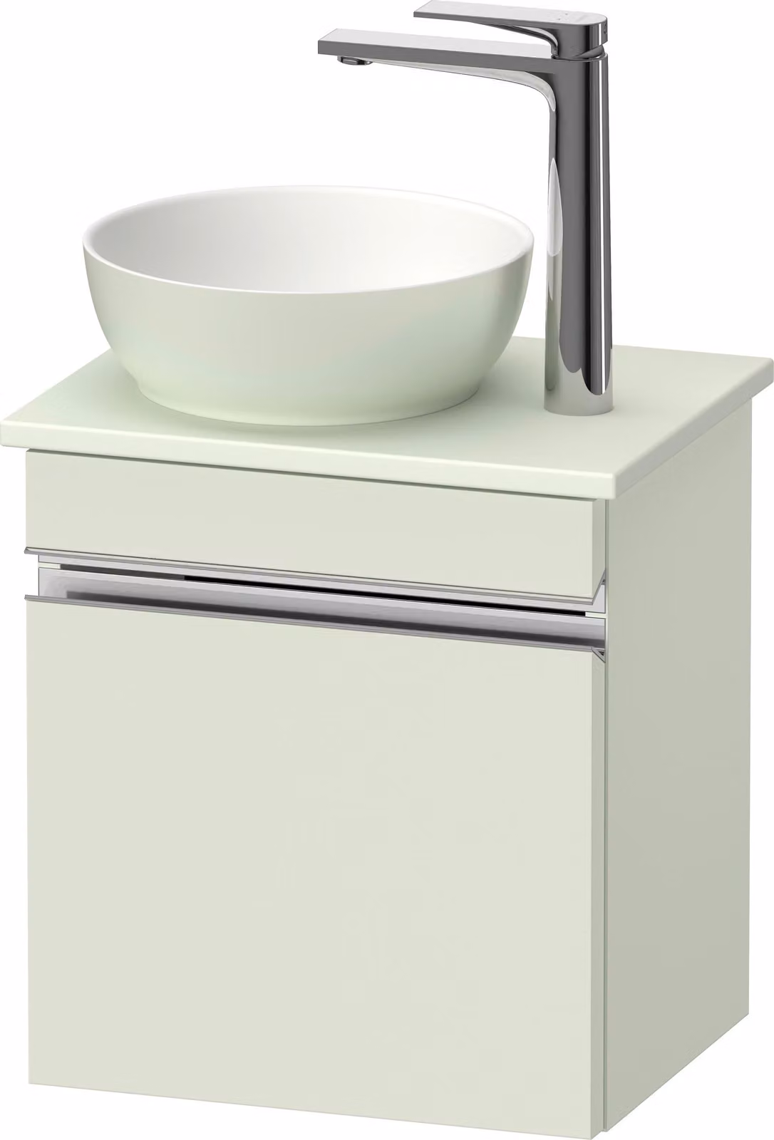 Duravit Sivida Meuble sous-lavabo sur console, charnières à droite, poignée profilée chromée, 400x325x440mm, SV4656R10HH0000, SV4656R10HH0000