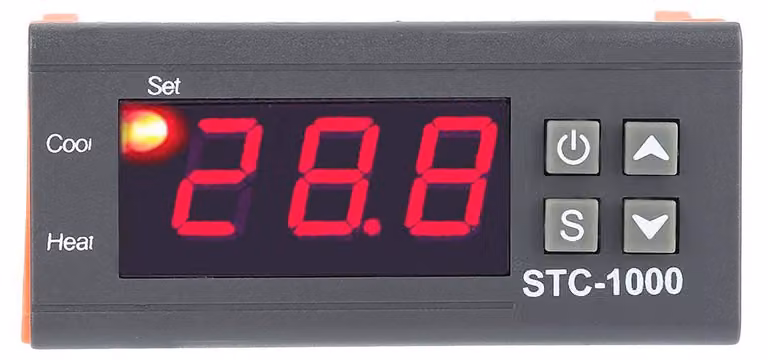 Termostato digitale con display LCD e range di misurazione della temperatura da -50°C a 99°C
