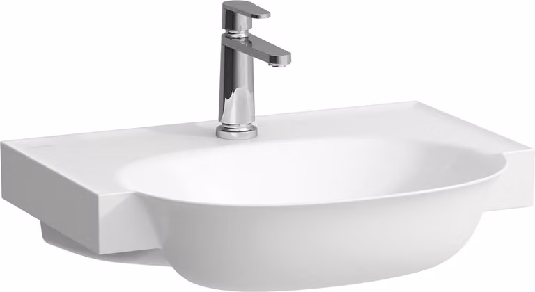 LAUFEN The New Classic lavabo, encastré, sans trop-plein, 3 trous pour robinet, 600x480mm, H8138537571581, H8138537571581