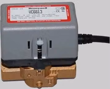 Valvola di zona Honeywell per acqua calda sanitaria a 2 vie, angolo, 1/2 pollici, colore grigio, in metallo