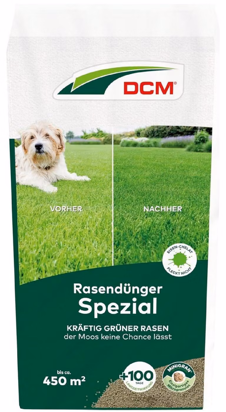 DCM Concime speciale per prati - Concime per prati a lunga durata-18 KG per 450 mq