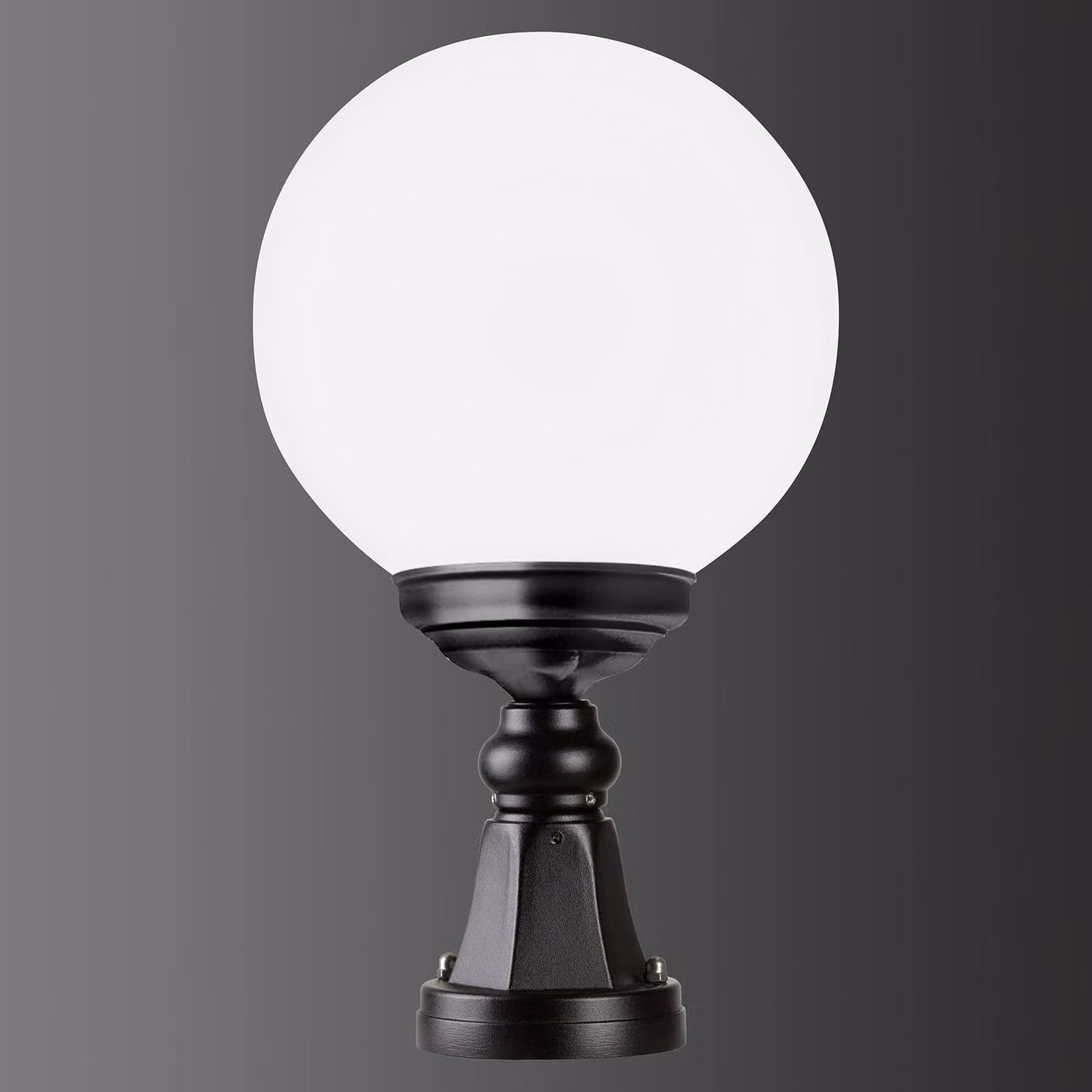 LCD Lampione da giardino 1141, Nero, Alluminio, Antico, Lampada da esterni