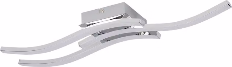 Lampada da soffitto a LED Bradox 18W 3500K 1440lm, plastica cromata, dimensioni: 7x55x12 cm, IP20, Reality