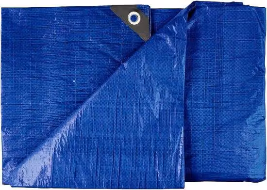 Telo impermeabile, 5x8 m, 180 g/m², blu, resistente alle intemperie