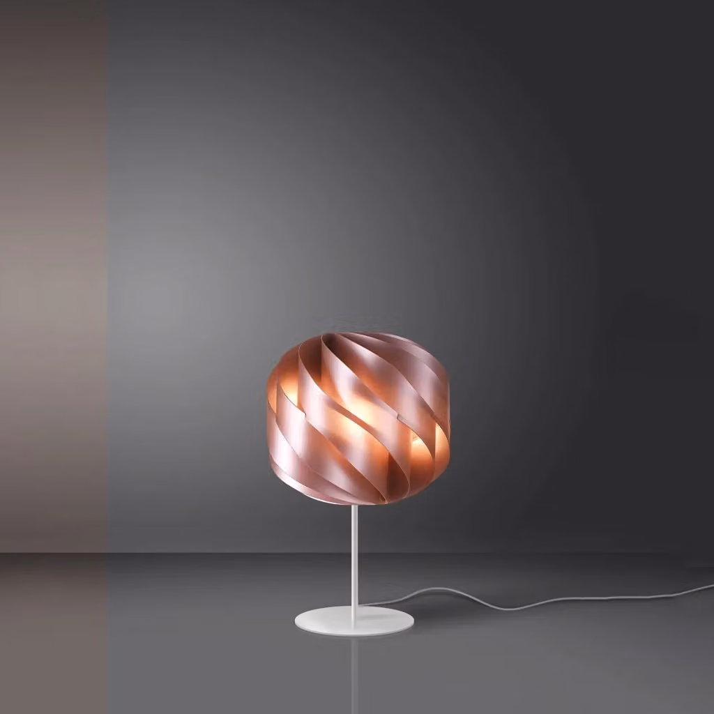 Lampada da scrivania moderna Polilux Linea Zero rosa in metallo e plastica con attacco E27 – 2