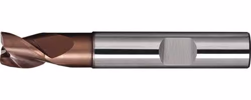 Fresa a scanalatura DIN 6527 K tipo N, diametro nominale 16 mm, VHM TiAlN DIN 6535 HB, numero di taglienti 3, corta