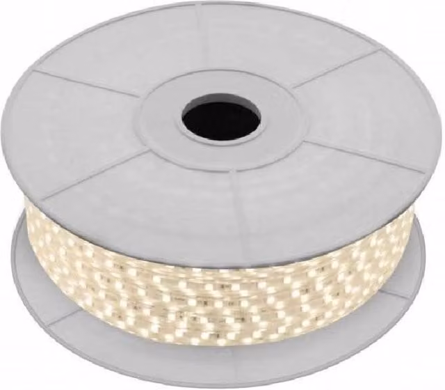 Trade Shop - Strisce Led Gommate Smd 2835 A 220v Da 5mm Bobina Stripled 100mt 2835-120 Colore - -bianco Caldo -