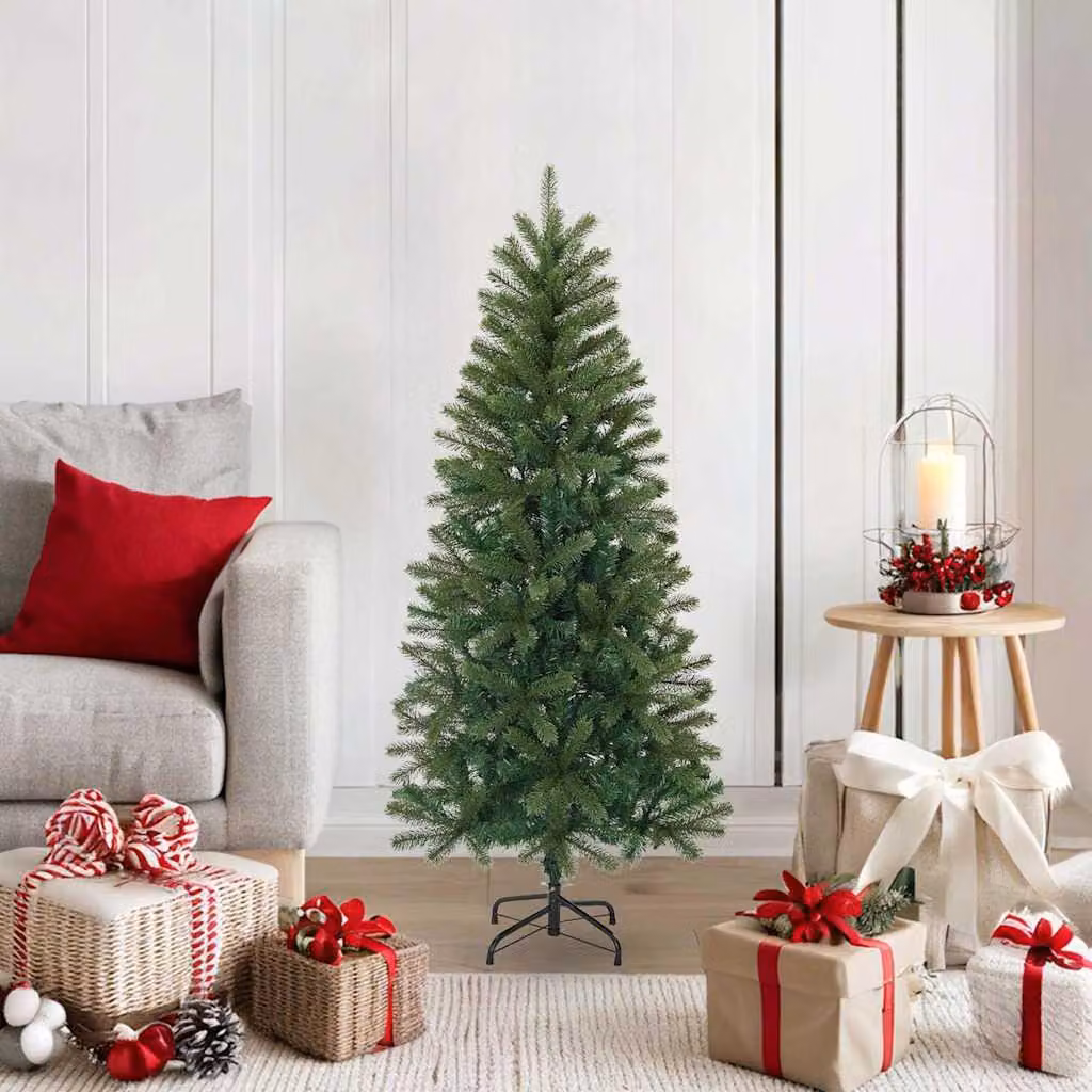 Maison Exclusive - Albero di Natale artificiale, 120 cm, in PVC, PE e acciaio, colore verde