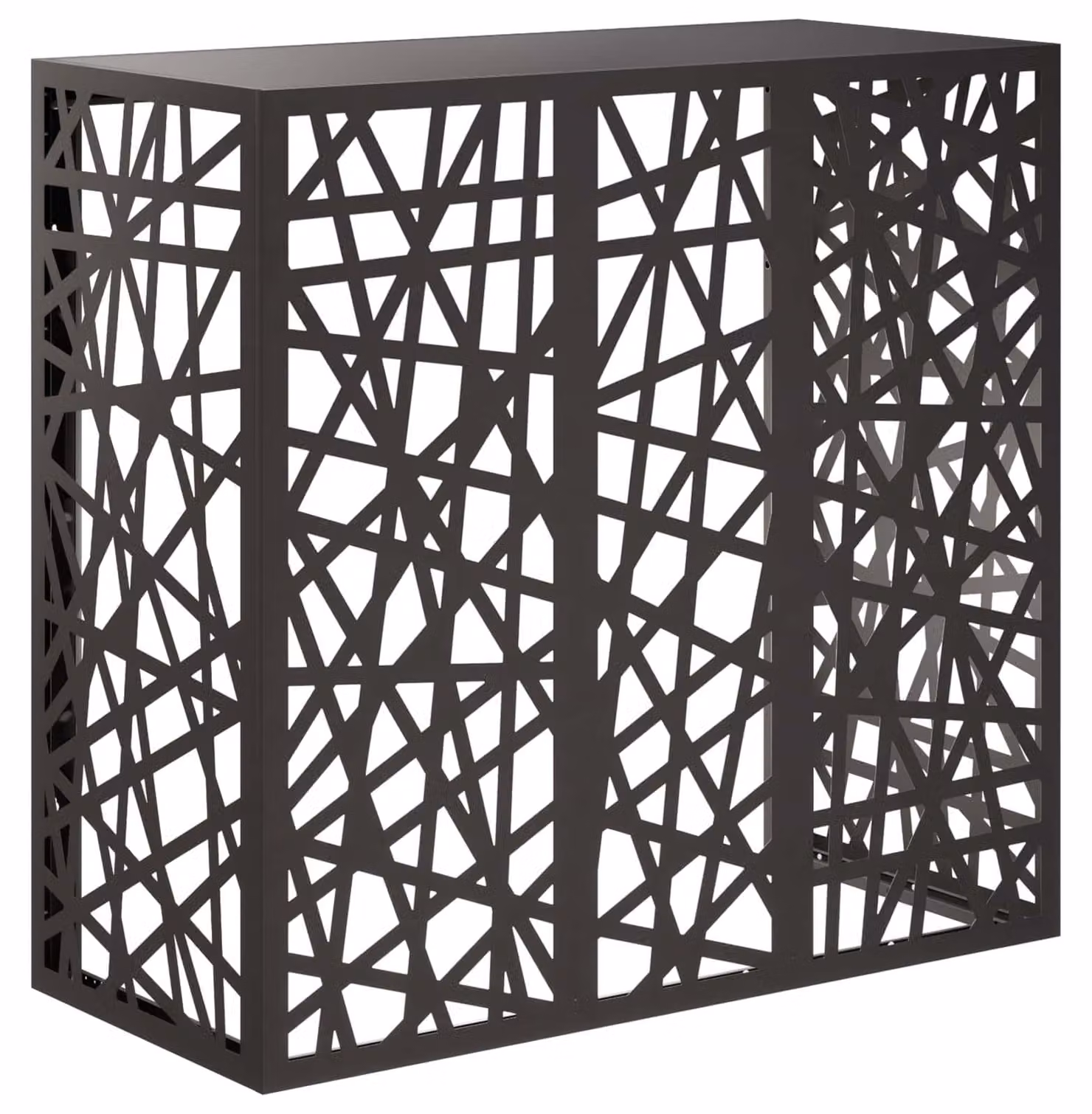 Coperchio per aria condizionata nero 110 x 50 x 105 cm acciaio