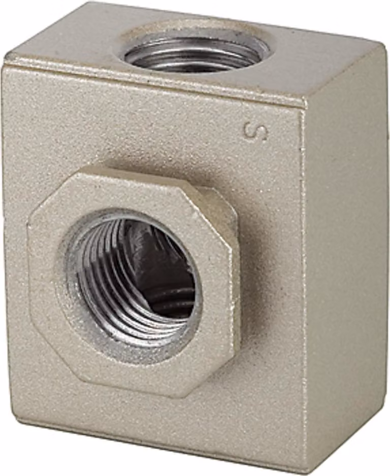Collettore Riegler "G-mini", con 2 uscite, BG 200, G 1/4, PE 0 - 9 bar