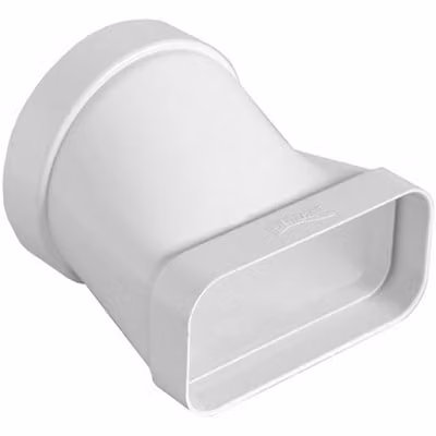 Giunto orizzontale per passaggio da tubo tondo a rettangolare per tubo cappa FIRST D125/150x70 mm