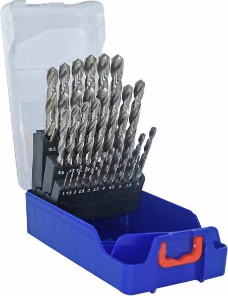 Set di cacciaviti in plastica - 25 punte HSS, diametro da 1 a 13 mm, 1-2 pezzi ciascuno