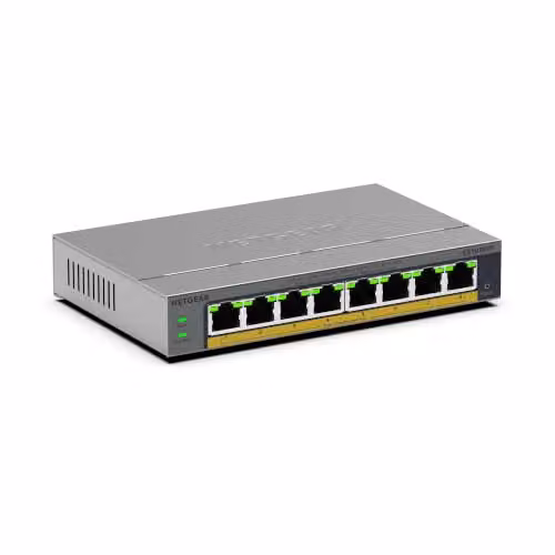 NETGEAR Switch PoE 8 Porte, Switch Ethernet Gigabit Gestito GS108EPP