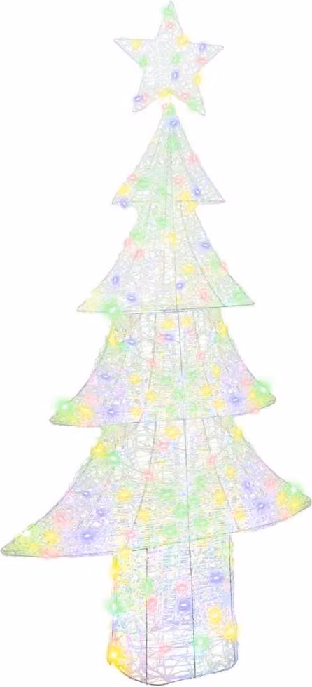 Albero di Natale con 240 LED Multicolore 180 cm Acrilico