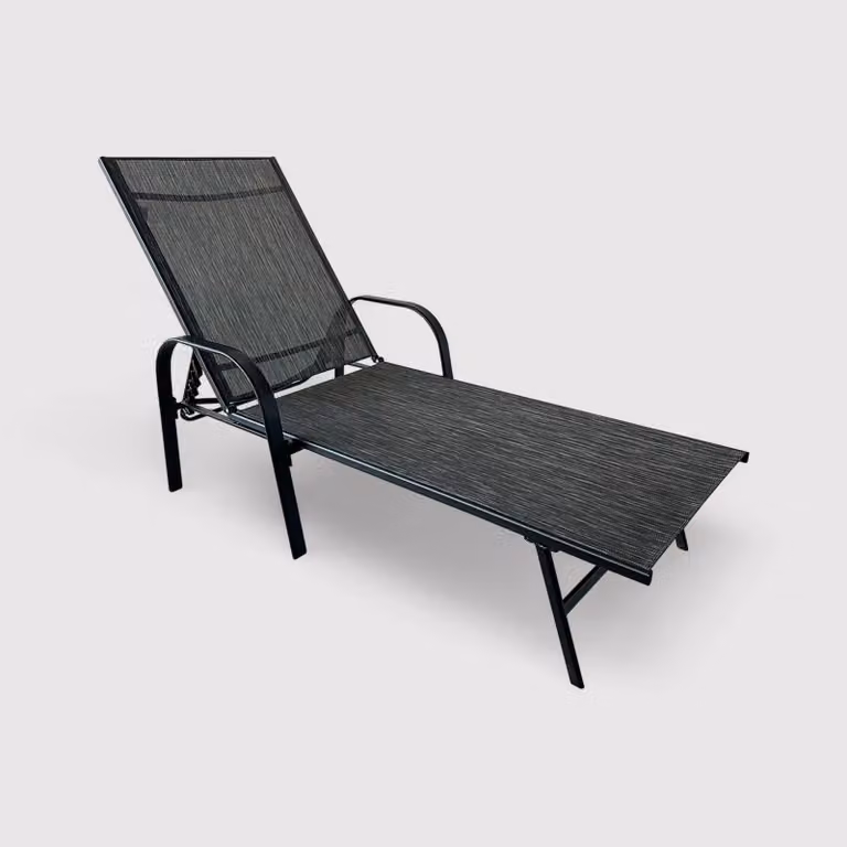 Oriri - Sdraio reclinabile grigio scuro dal design moderno