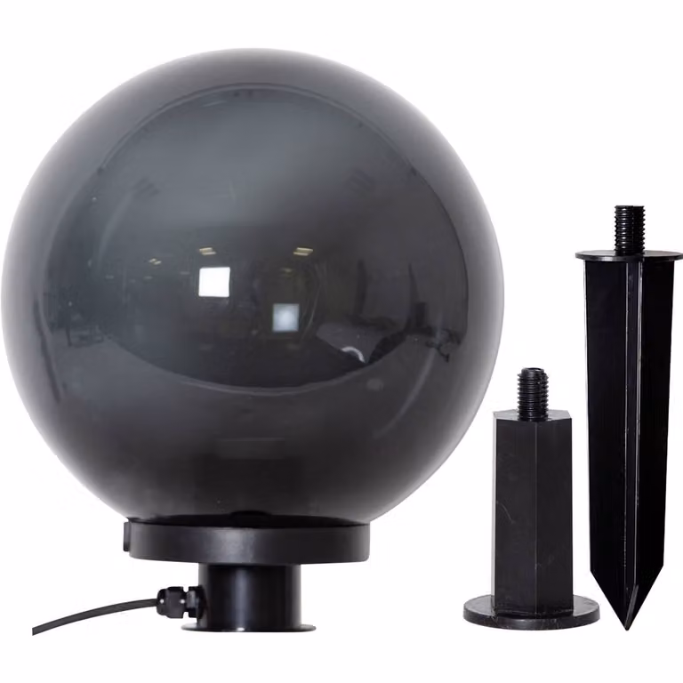 Eglo 900202 MONTEROLLO SMOKE E27 lampada da terra per esterni Ø300mm nero-trasparente IP44