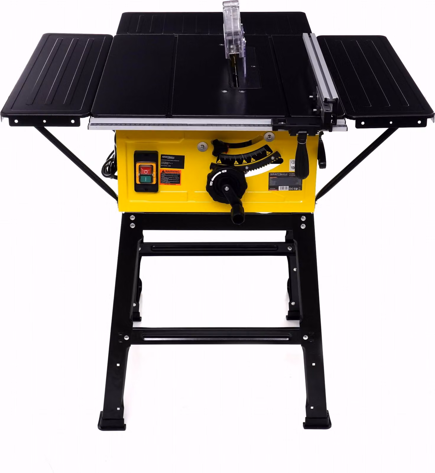KRAFT&DELE | Sega circolare da tavolo, 2900 W, estensione del piano, guida angolare, guida parallela, inclinazione della lama