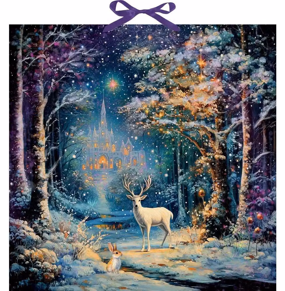 Calendario dell'Avvento da parete - Magica foresta invernale