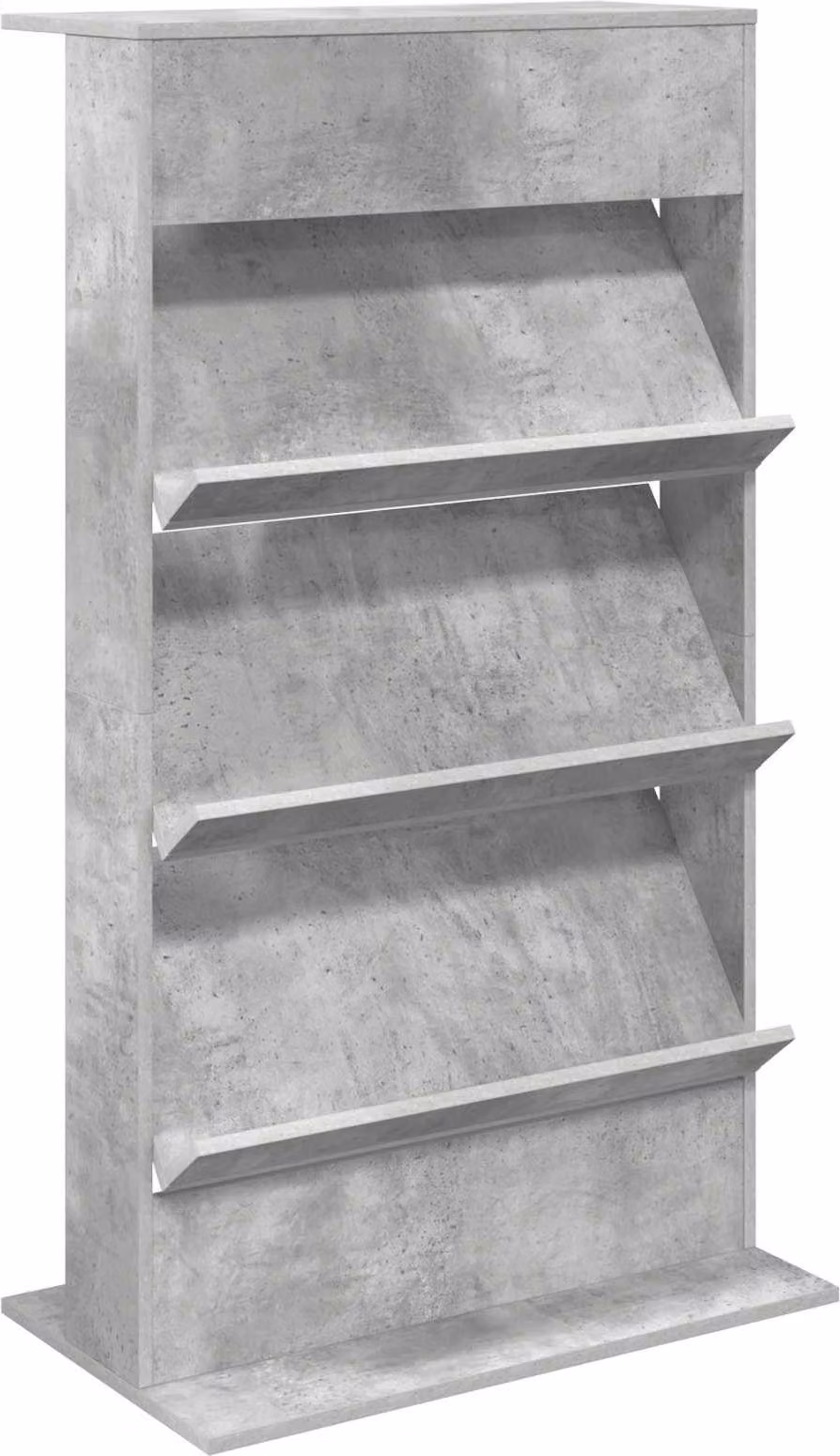 Scaffale per riviste Grigio cemento 70 x 41 x 126 cm