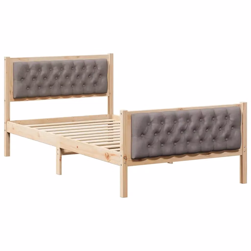 Struttura del letto Talpa vidaXL in pino massello con doghe fisse, L/P: 100 x 200 cm – 2