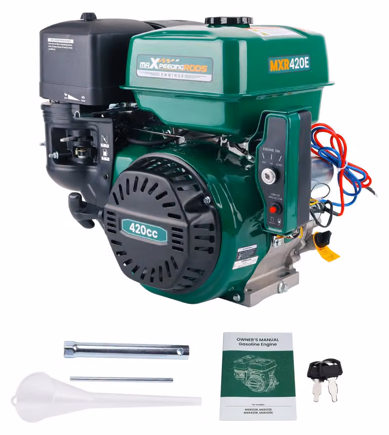 Motore a benzina, 15 CV, avviamento elettrico, modello PE-MXR420E-EU, modello PE-MXR420E-EU