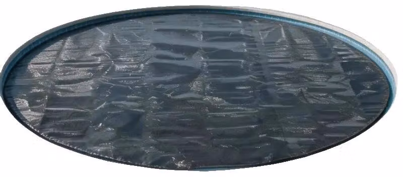 Copertura solare per piscina, diametro 210 cm, spessore 200 μm, resistente alla polvere, facile da pulire, con camere d'aria