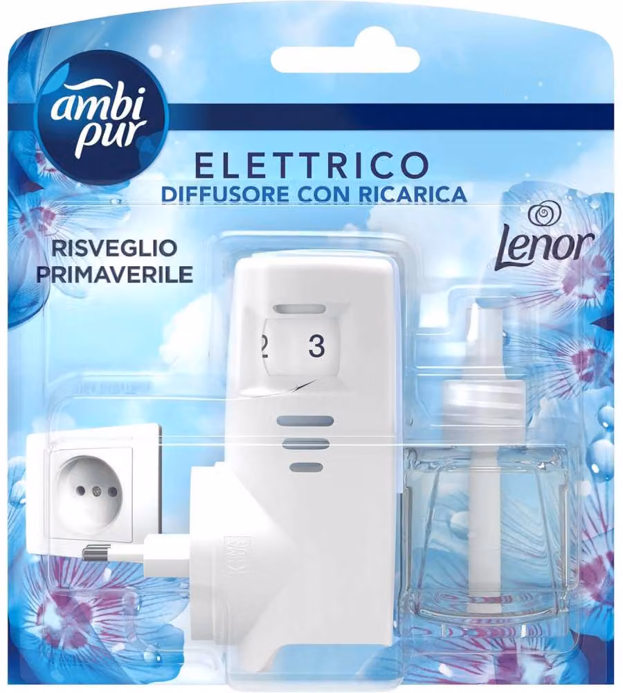 Ambi Pur Diffusore Elettrico Starter Kit 20ml Blu Fragranza Eucalipto