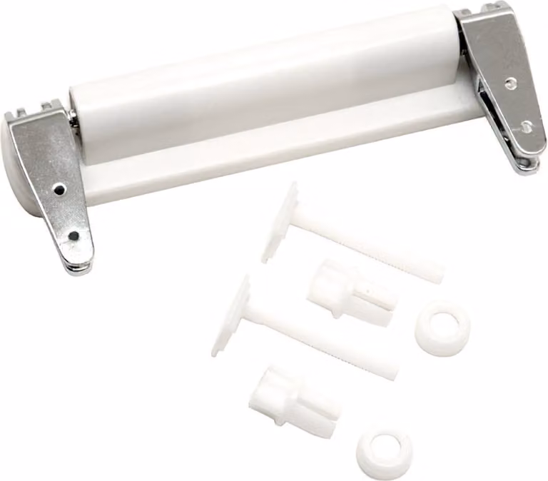 Set di cerniere per sedile WC Maurer con meccanismo di chiusura automatica soft-close