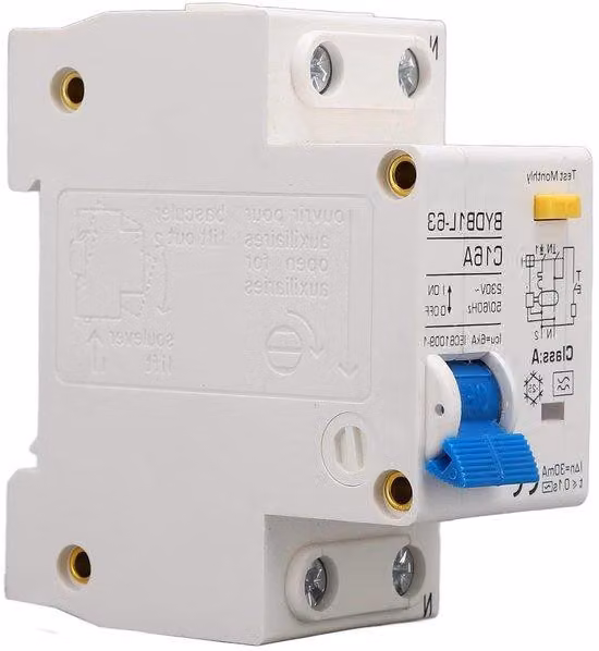 Interruttore differenziale monofase 16 A, 30 mA, 230 V con impulso CC