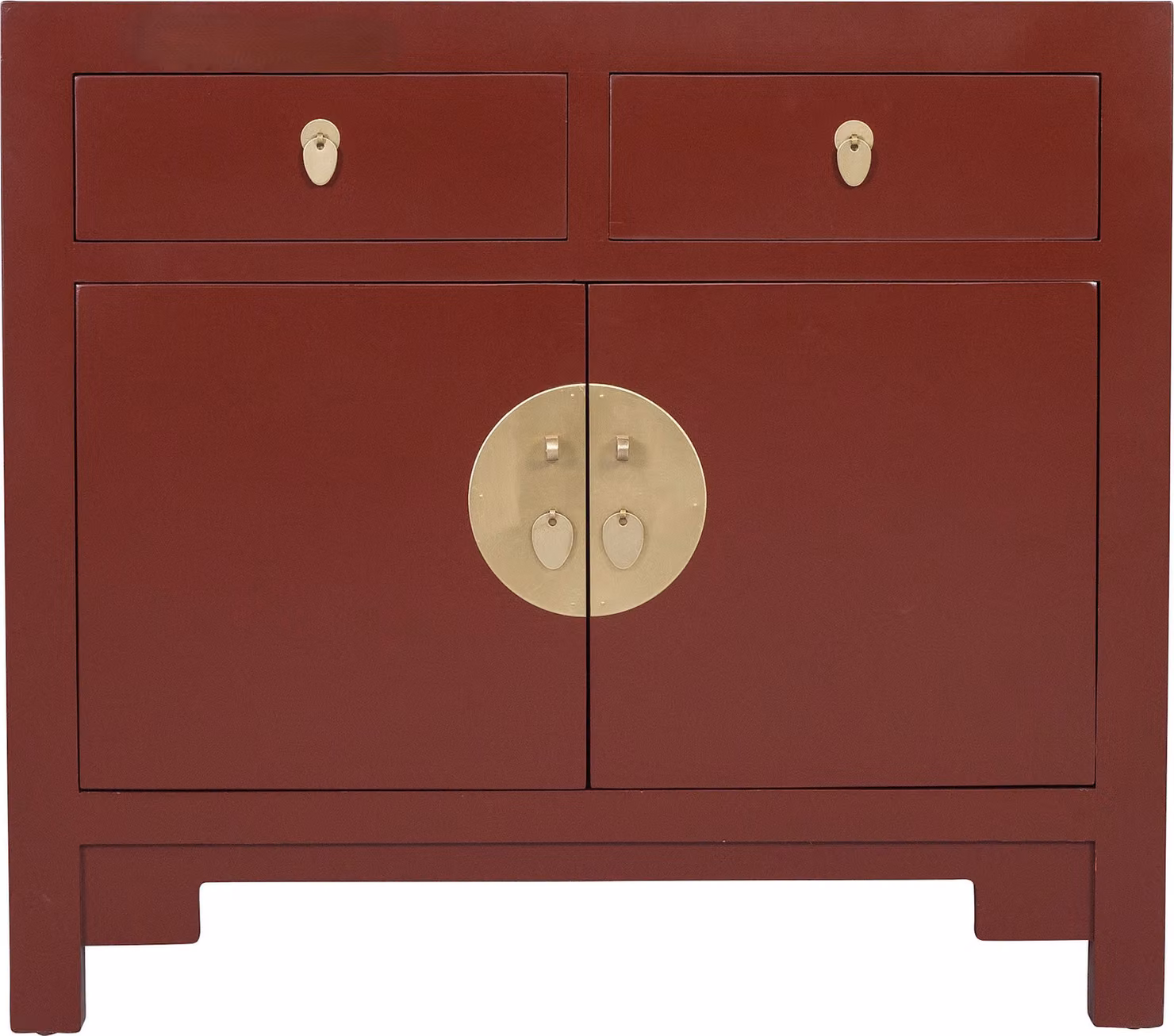 Mobile cinese Asianliving Rosso - Collezione Orientique W90xD40xH80cm Mobile cinese per matrimonio Mobile orientale Mobili asiatici