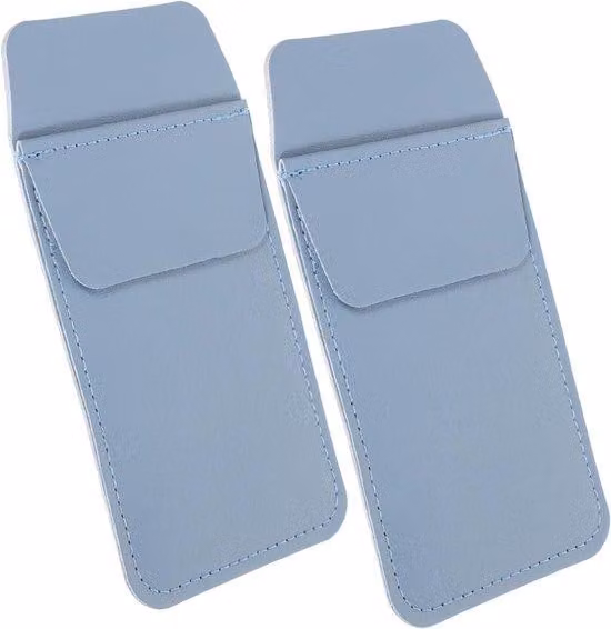 Astucci blu per cancelleria, set da 2, organizer