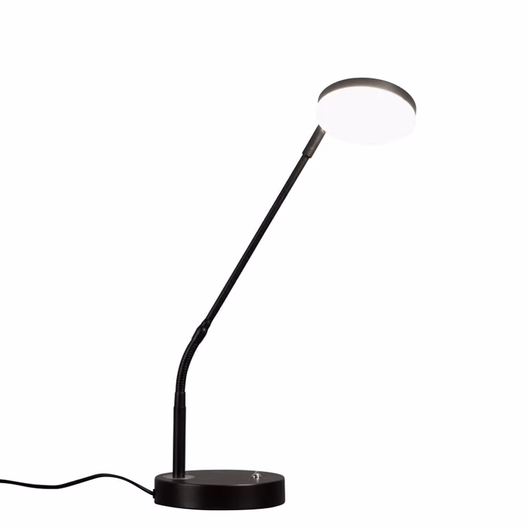 FISCHER & HONSEL Lampada da tavolo a LED Sorento, dimmerabile, Nero, Soggiorno / Sala da pranzo, Metallo, Moderno, Lampada da tavolo LED