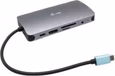 Hub USB-C 11 in 1 i tec Metal Nano Dock con PD 100W Grigio C31NANODOCKVGAPD