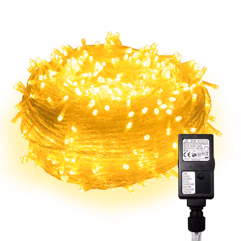 10M 100 luci fiabesche LED luci fiabesche bianco caldo 8 modalità di luce festa giardino interno esterno luci di Natale decorazione