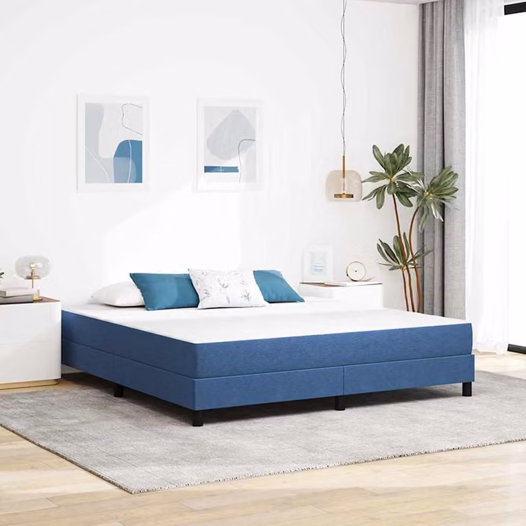 Maison Exclusive - Materasso con materasso blu 180 x 200 cm Tessuto