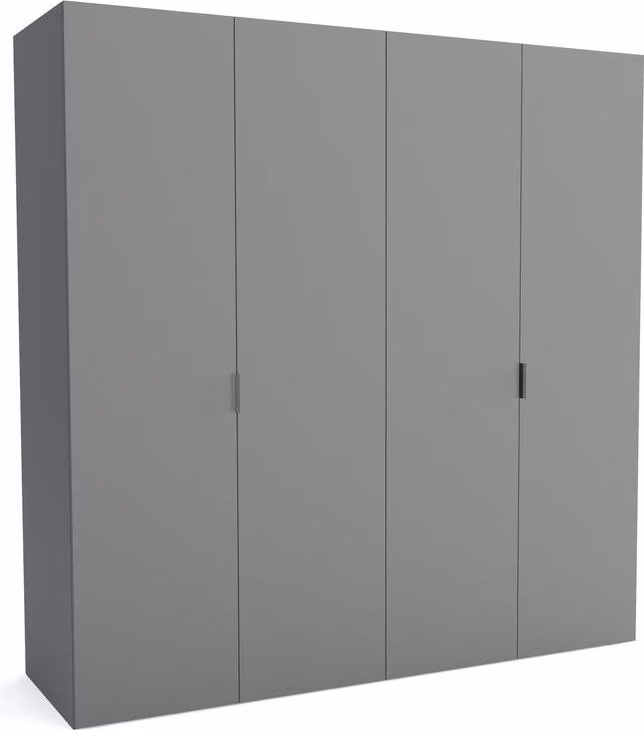 FURNLUX Armadio stuoia A Grigio 230cm / Colore principale: Grigio / Dimensioni: 230 x 60 x 205 cm