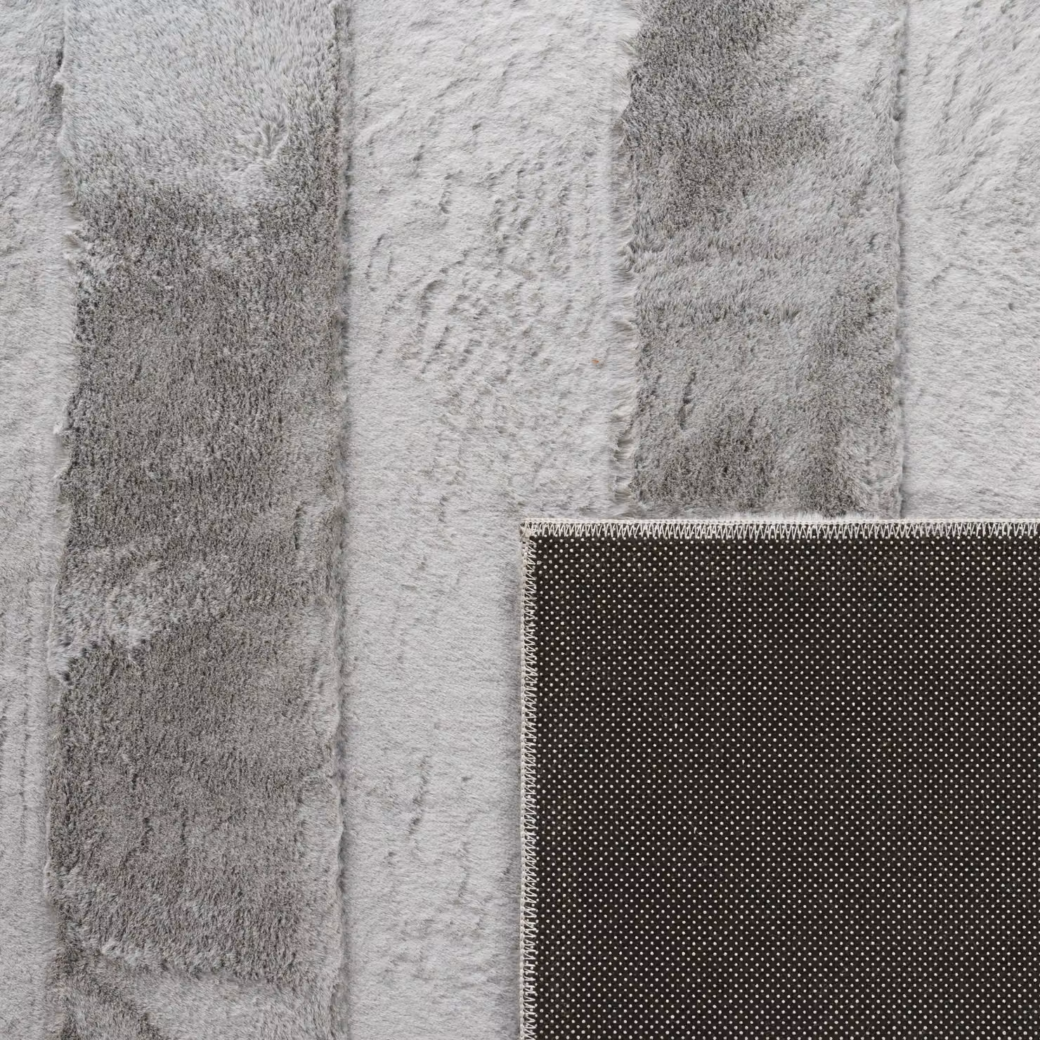 Tappeto in pelliccia sintetica Arnia grigio L: 80 cm, P: 150 cm – 2